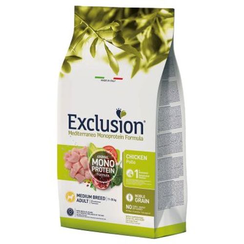 Exclusion Mediterraneo Monoprotein Adult Medium Piletina 12 kg slika 1