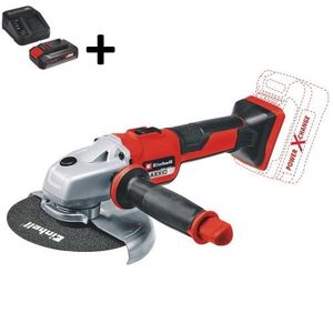 Einhell Akumulatorska ugaona brusilica TE-AG 18/150 Li BL - Solo + Baterija 4 Ah 18V i punjač