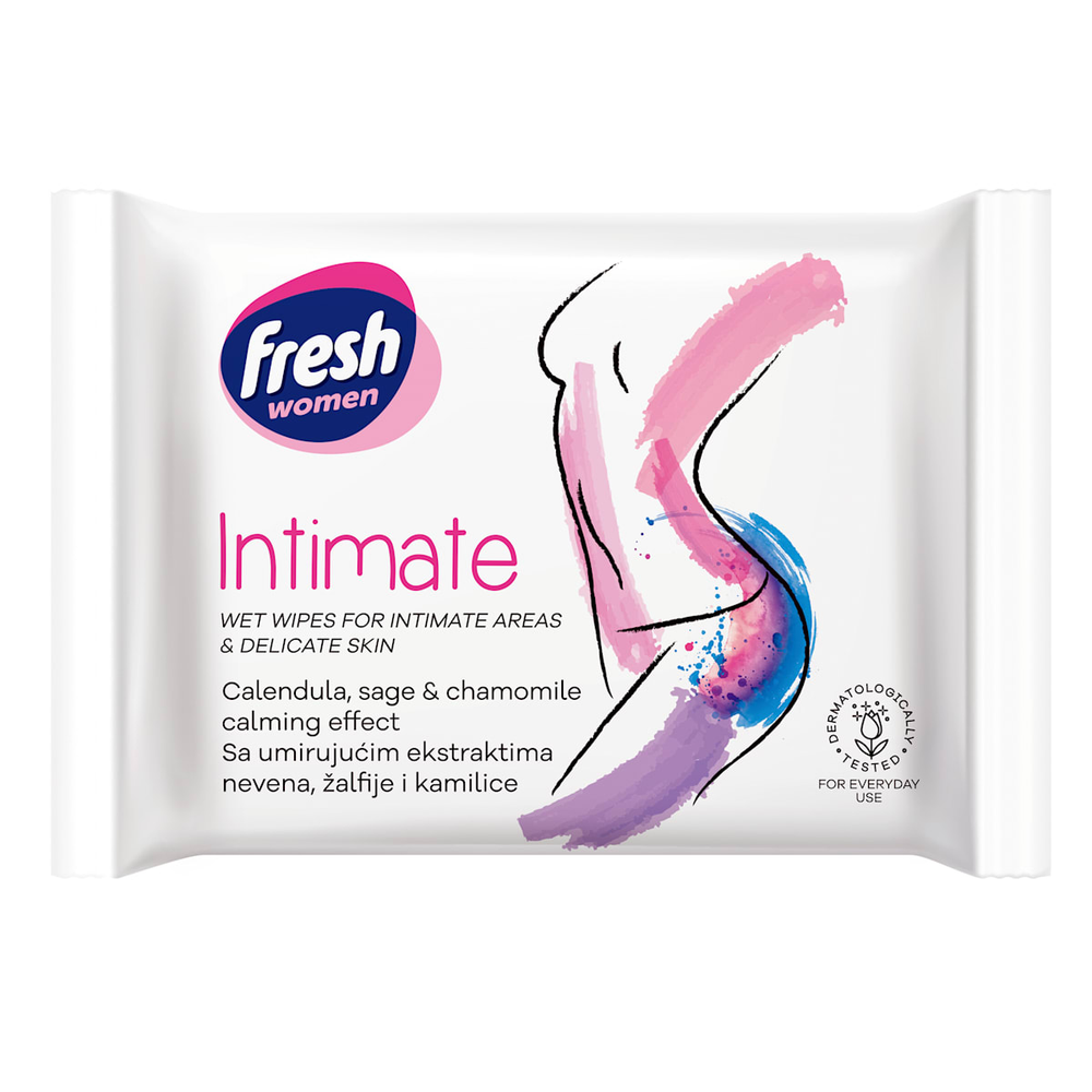 Fresh Women vlažne maramice Intimate 20kom slika 1