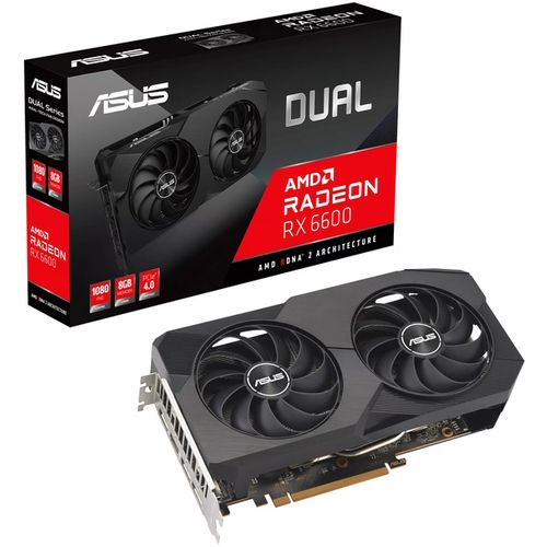 ASUS AMD Radeon RX 6600 8GB DUAL-RX6600-8G-V2 grafička karta slika 1