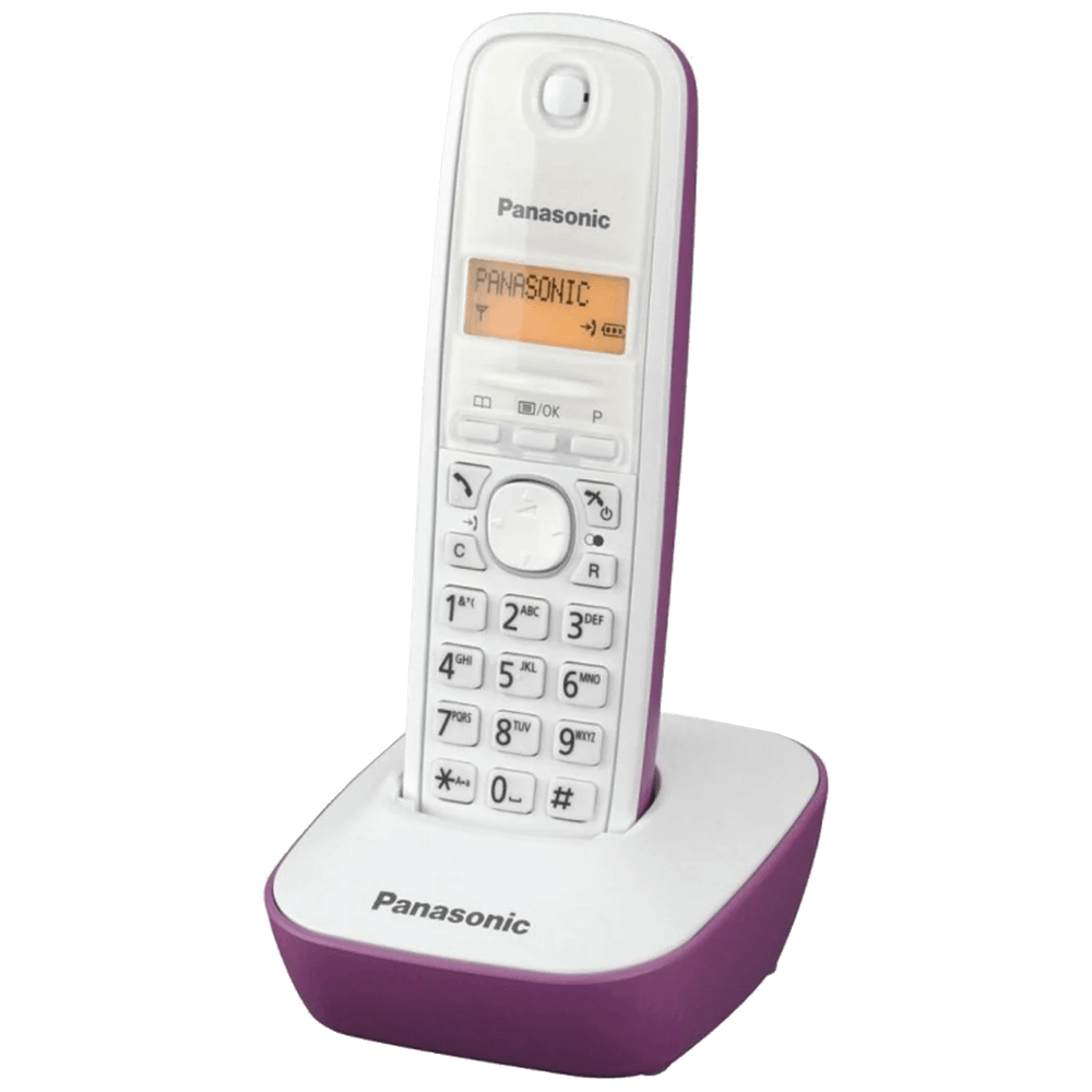 Panasonic Telefon bežični, LED display, bijelo/ljubičasti - KX-TG1611FXF slika 1