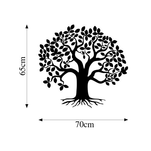 Wallity Metalna zidna dekoracija, Monumental Tree 9 slika 5