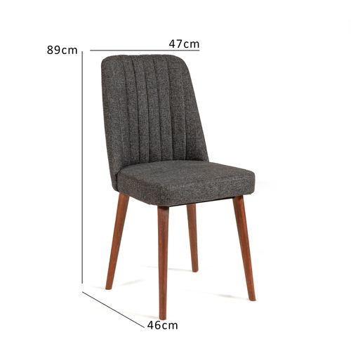 Vina Sandalye Anthracite, Walnut Walnut
Anthracite Chair slika 5