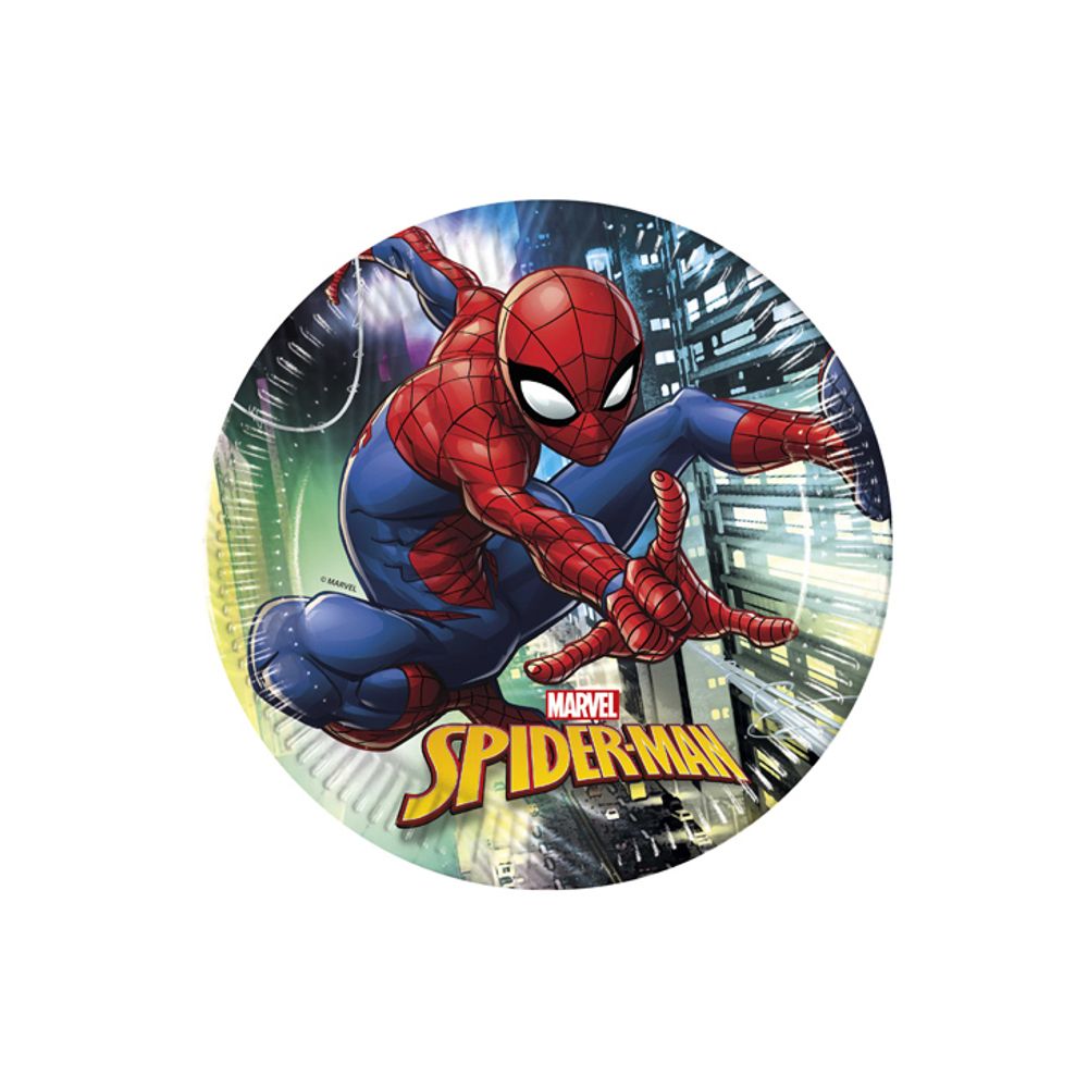 Papirni Tanjuri Spiderman Team Up Marvel - 23 cm, 8 komada slika 1