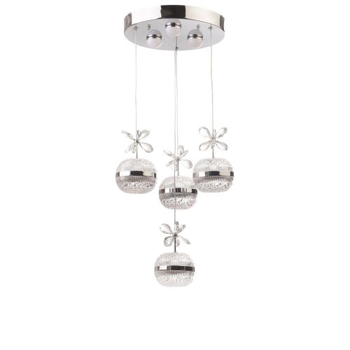 Luster Prenses 8727-1 Chrome sa kristalima slika 2