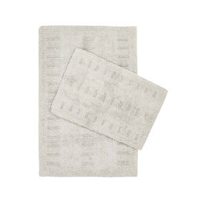 Togo - Grey Grey Bathmat Set (2 Pieces)