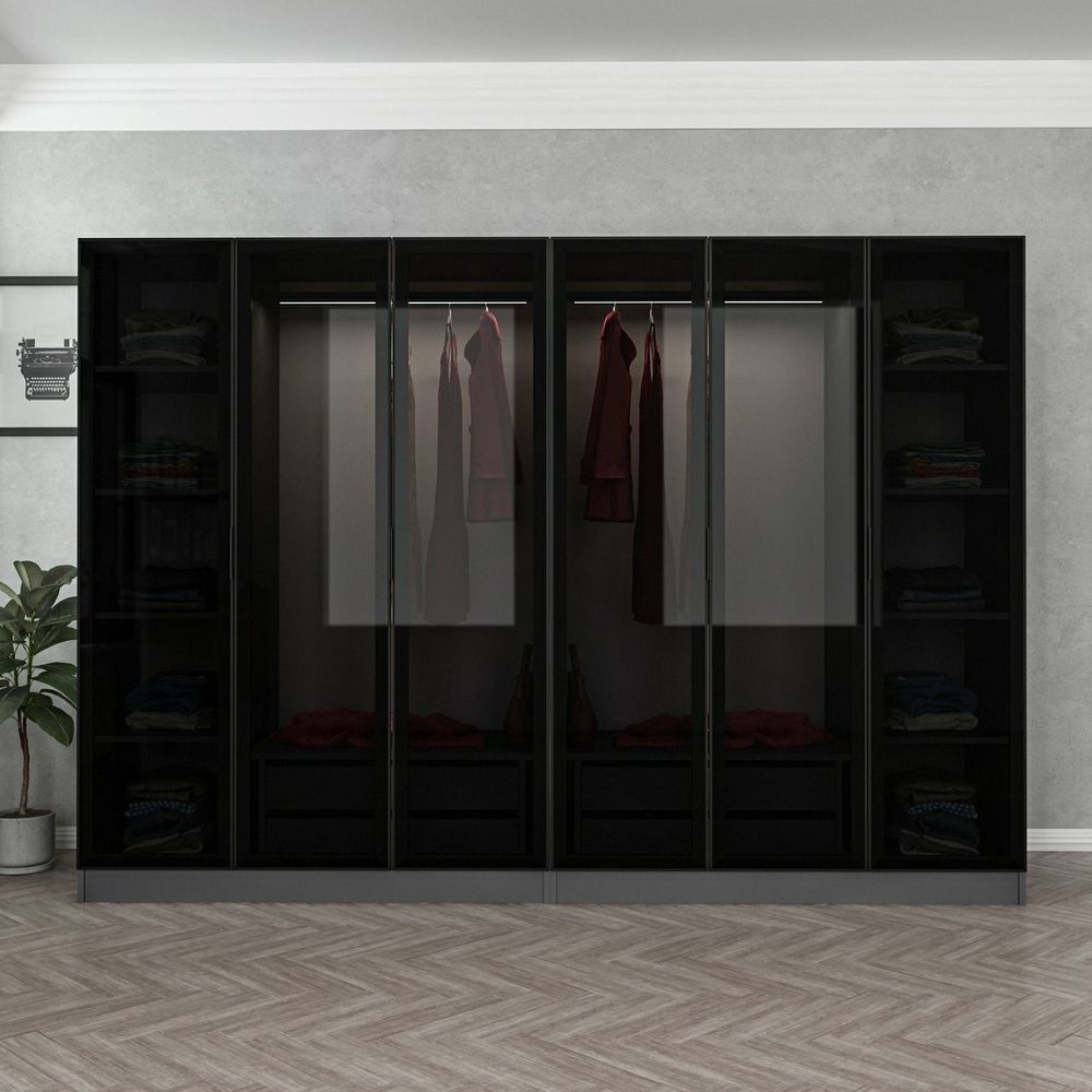Kale - 6654 Anthracite Crni Ormar slika 2
