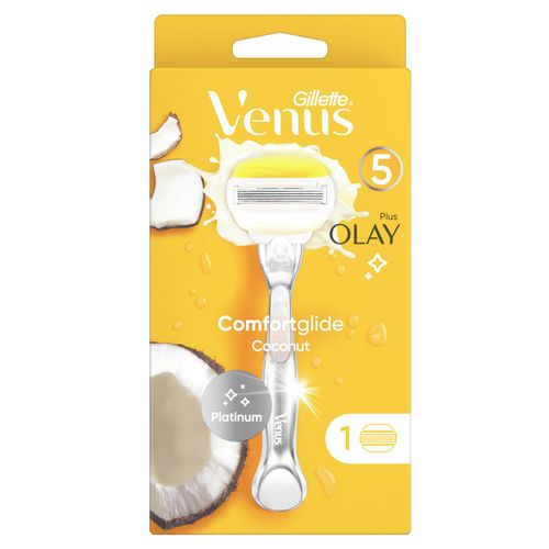 Gillette Venus Comfort Glide ženski aparat za brijanje Coconut Scent + 1 patrona slika 1