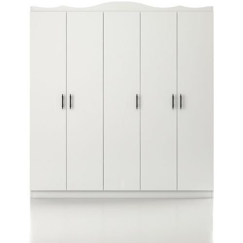 Lavinia 505 - White White Wardrobe slika 3