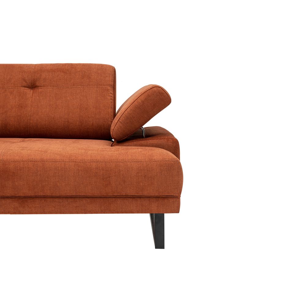 Mustang Veliki Lijevi Kutni Sofa - Narandžasti slika 13