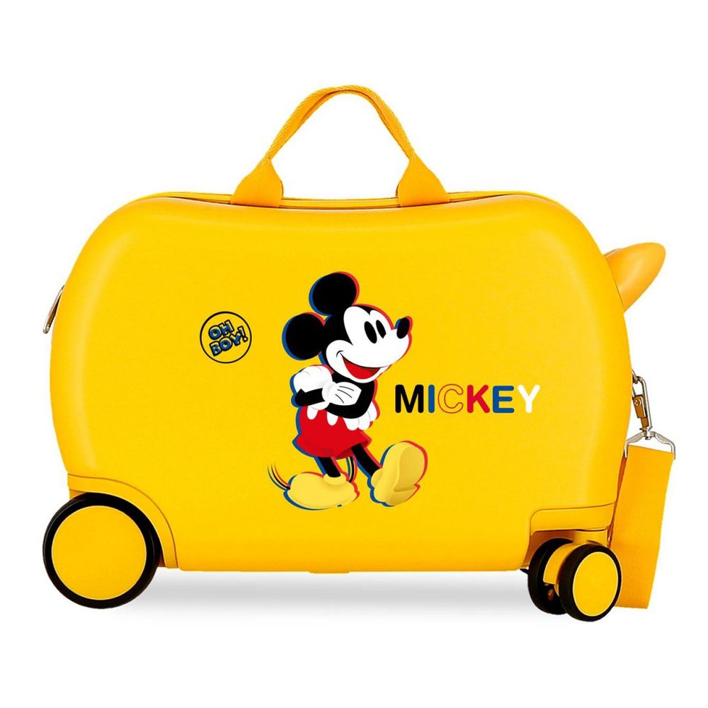Disney Kofer 45 cm ABS, dječiji Mickey 3D Ocre 2921022, žuti slika 1