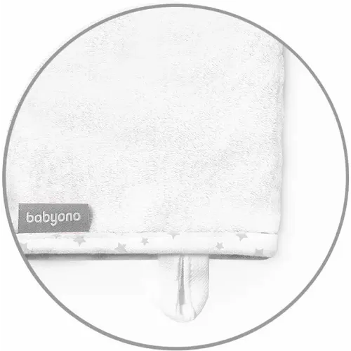 BabyOno Rukavica za pranje bambus, bijela slika 2