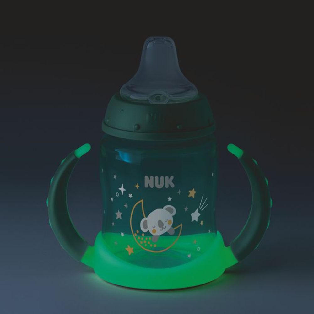 NUK Prelazna flašica koja svijetli u mraku First Choice 6-18mj 150ml, Zelena slika 2