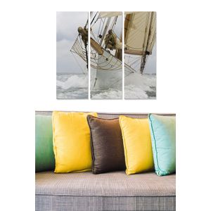 Dekorativna Slika od MDF-a u Više Boja (Set od 3 Komada) - MDF12000178