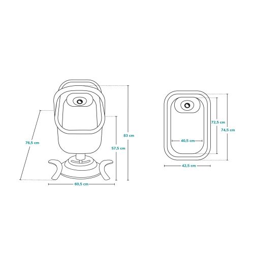 Lionelo električna ljuljačka Bella 360 + kolijevka, Grey Concrete slika 13