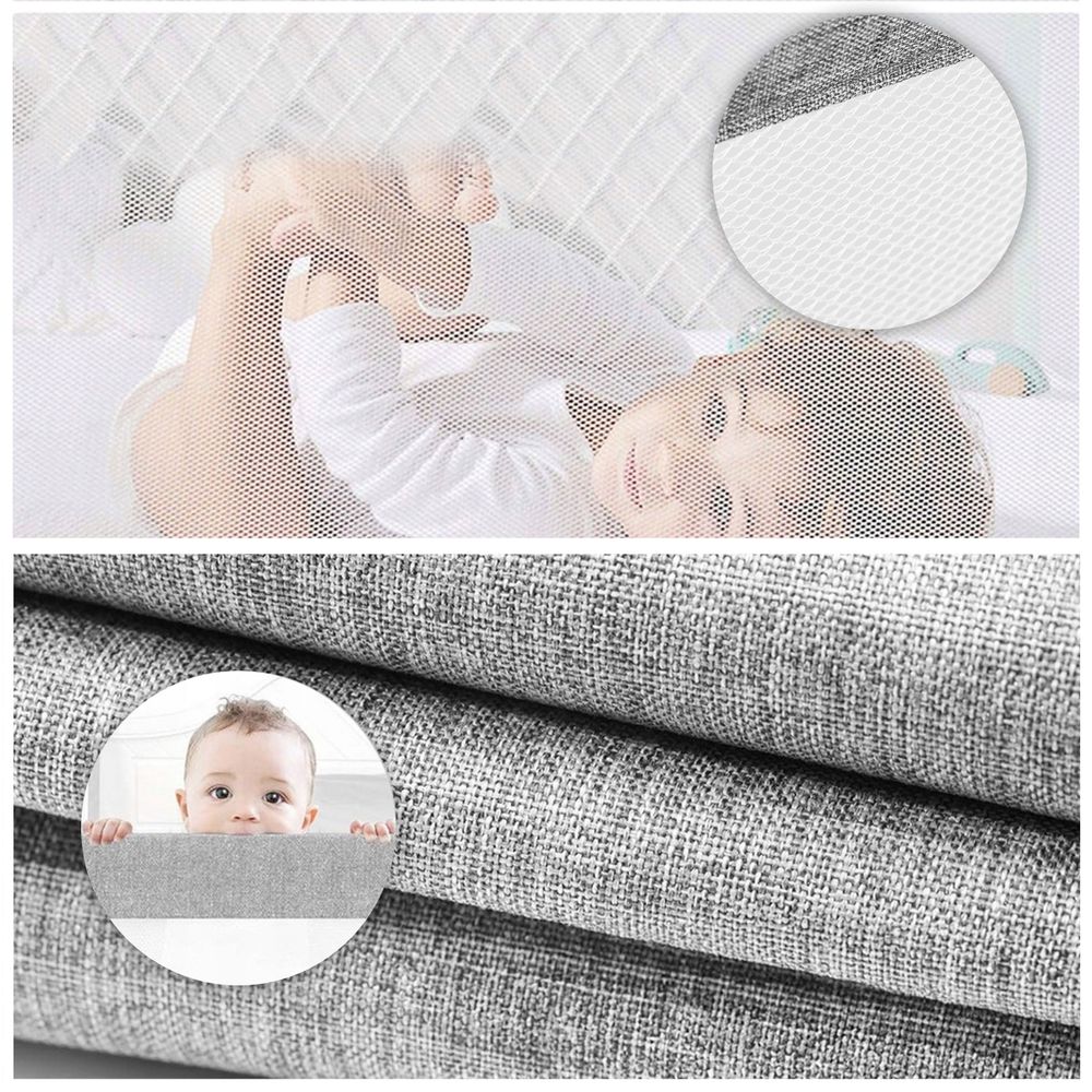 Ograda za krevet, 200 cm, zaštitna pregrada za djecu, ECOTOYS slika 4