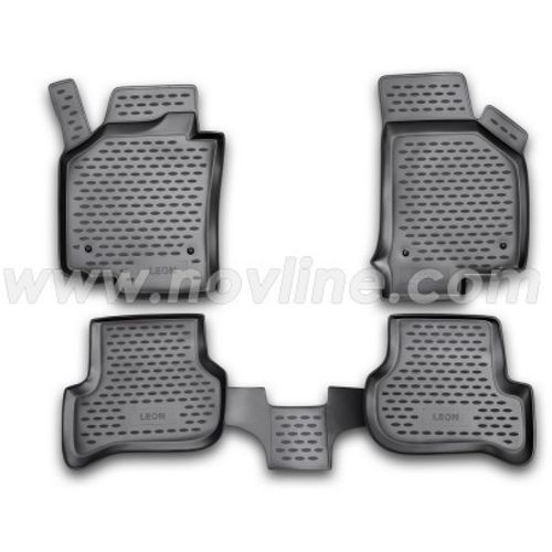 Novline 3D Patosnice SEAT Leon (1P), 2005-2013, set 4 kom. slika 1