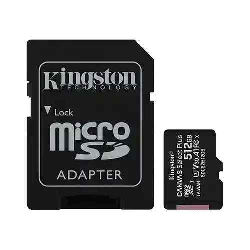 Micro SD Card 512GB Kingston + Adapter Class 10 SDCS2/512GB slika 2