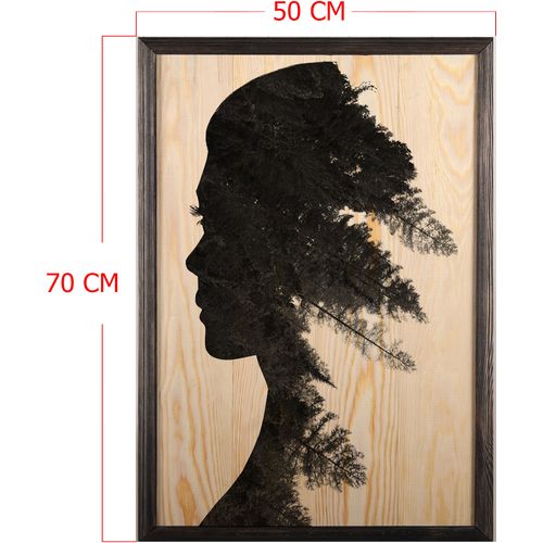 Wallity Drvena uokvirena slika, Pine Woman XL slika 3