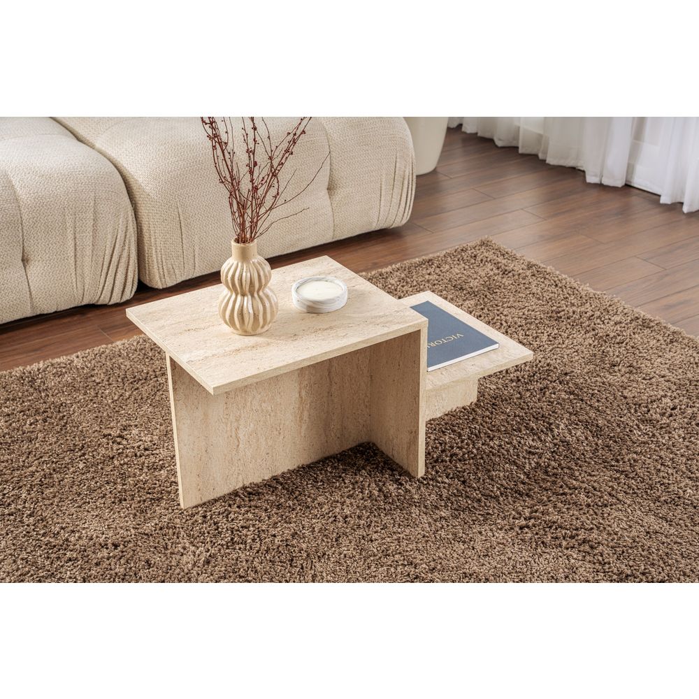 Stolić za Kafu Harmony - Travertine slika 1