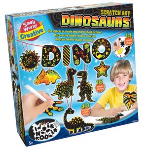 Kreativni set ogrebi sliku dinosaurusa