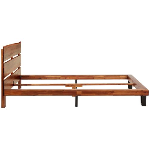 Okvir za krevet od masivnog drva bagrema sa živim rubom 120 cm slika 12