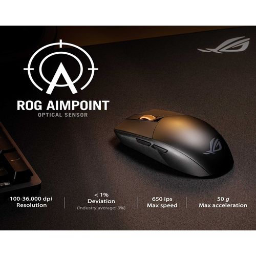 ASUS P520 ROG STRIX IMPACT III Wireless Gaming USB miš crni slika 3