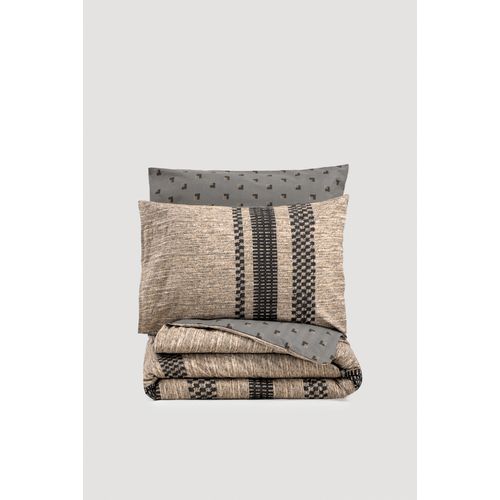 L'essential Maison Arlo - Braon BraonCrnoSivi Ranforce Set Pokrivača za Dupli Krevet slika 3