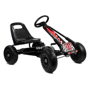 Go-Cart s pedalama za djecu, crni