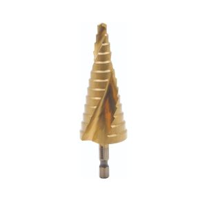 Stepenasta burgija sa šestougaonim prihvatom 1/4" HSS+TIN Ø6-30mm 