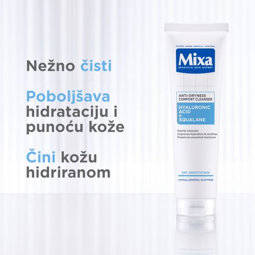 Mixa gel za čišćenje lica protiv suvoće kože​ slika 4