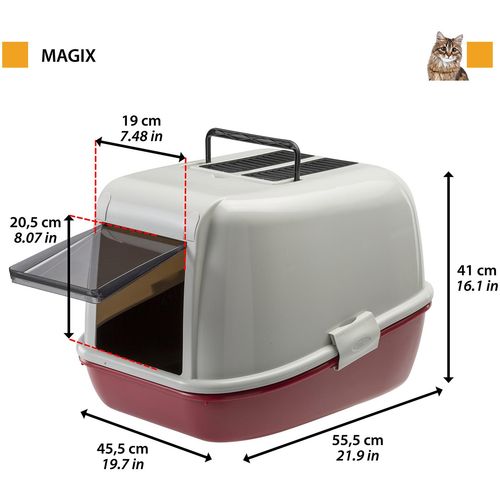 Ferplast WC Magix za mačke 55,5X45,5X41 cm slika 2