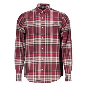 GANT MEN'S RED LONG SLEEVE SHIRT