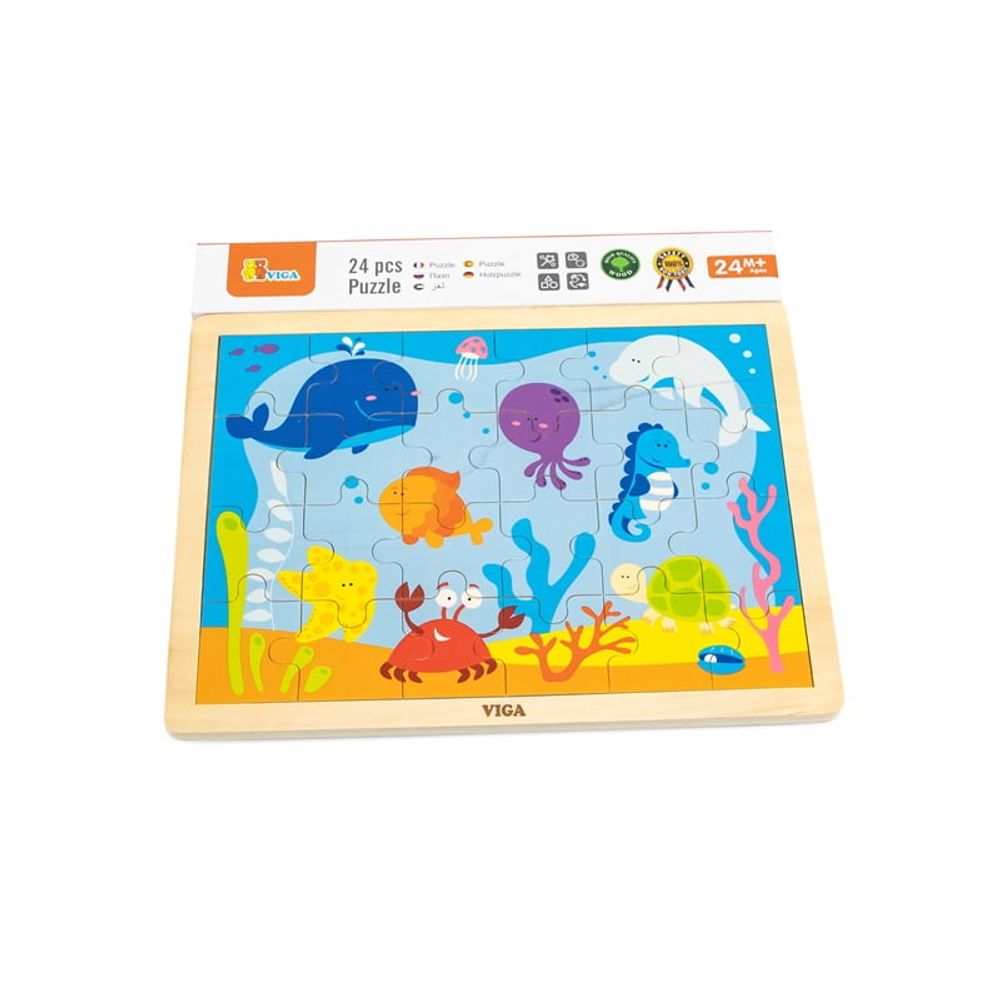 50200 DRVENE PUZZLE 24 kom - OCEAN slika 1