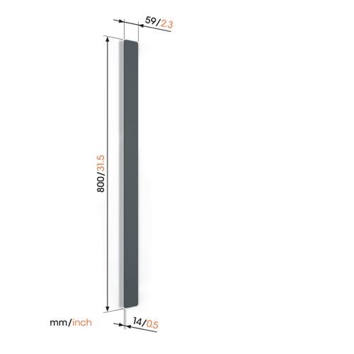 Vogels TVA6000WH, kanalica za sakrivanje kablova, dužina 80cm, bijela slika 2