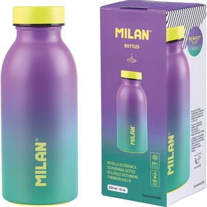 Boca za vodu MILAN Sunset zeleno-lila 354ml, isotermalna, nehrđajući čelik