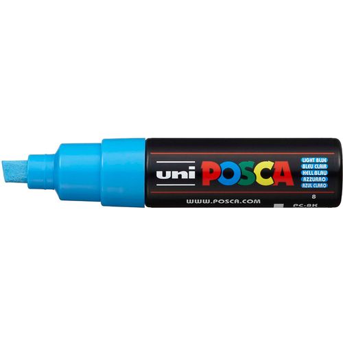 UNI POSCA marker pc-8k svijetlo plavi slika 1