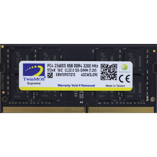 RAM SODIMM DDR4 8GB 3200MHz TwinMOS MDD48GB3200N slika 1