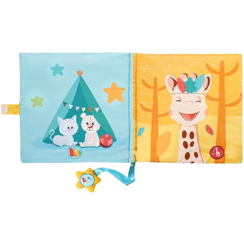 Sophie La Girafe Touch & Play Book - Platnena knjiga sa zvukovima na dodir 30x30cm slika 2