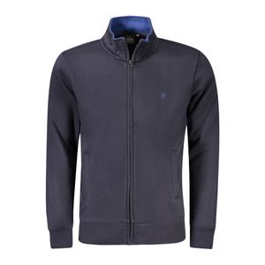 COVERI MOVING MEN'S BLUE ZIP-UP SWEATSHIRT