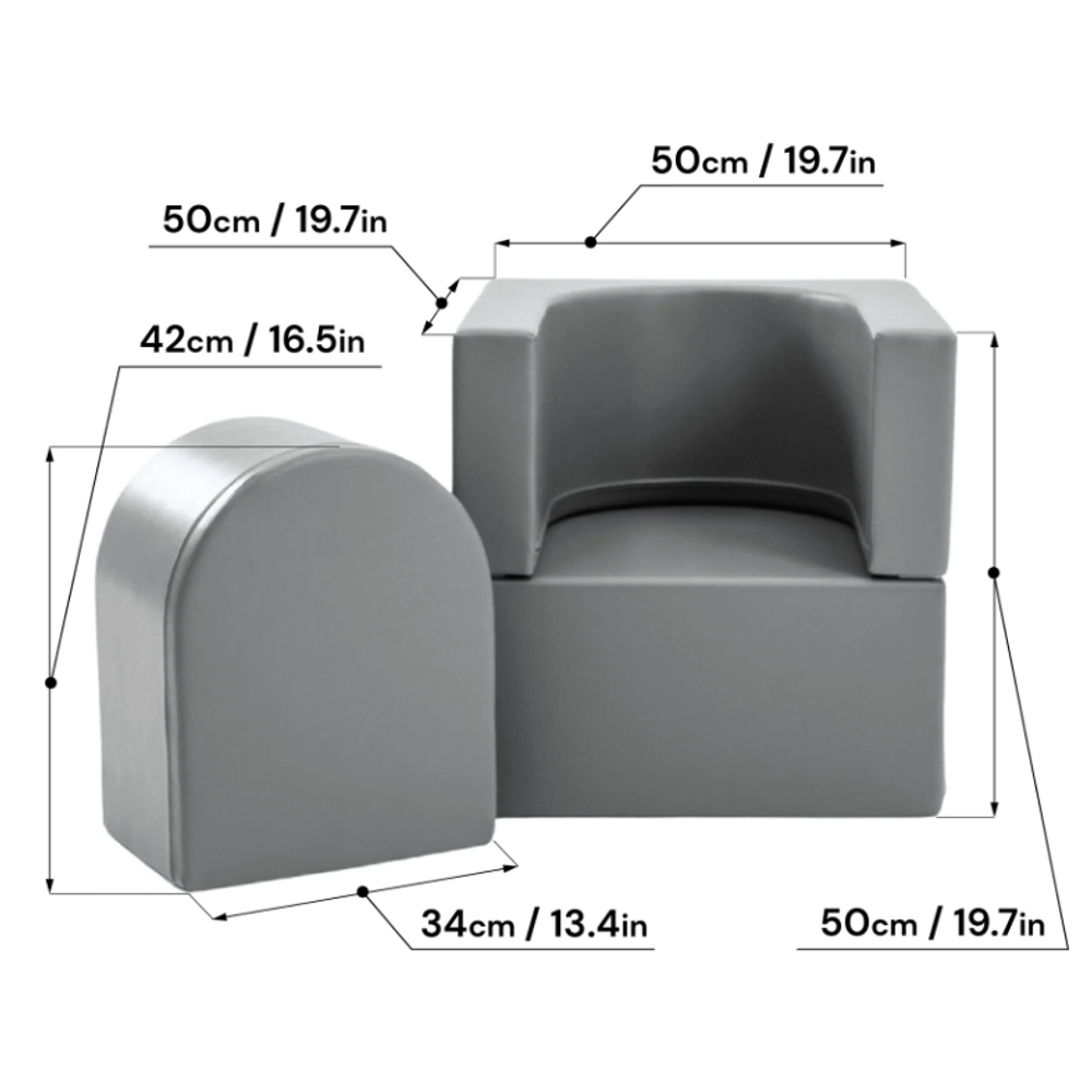 IGLU Soft Play Sofa SNOOZY - Zelena slika 2