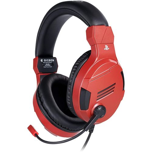 BIGBEN PS4 WIRED STEREO GAMING HEADSET V3 RED slika 1