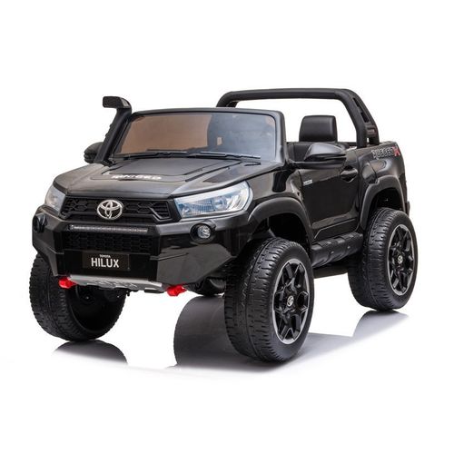 Licencirani auto na akumulator Toyota Hilux 4x4 - dvosjed - crni slika 3