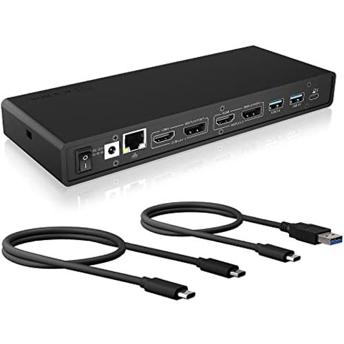 Icybox IB-DK2245AC Docking Stanica s USB-C i Dvostrukim Video Izlazom slika 2