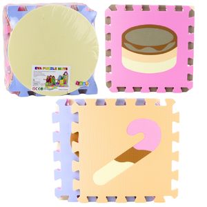 Mekana podloga za slaganje od EVA pjene, pastelne životinje, 16 kom.