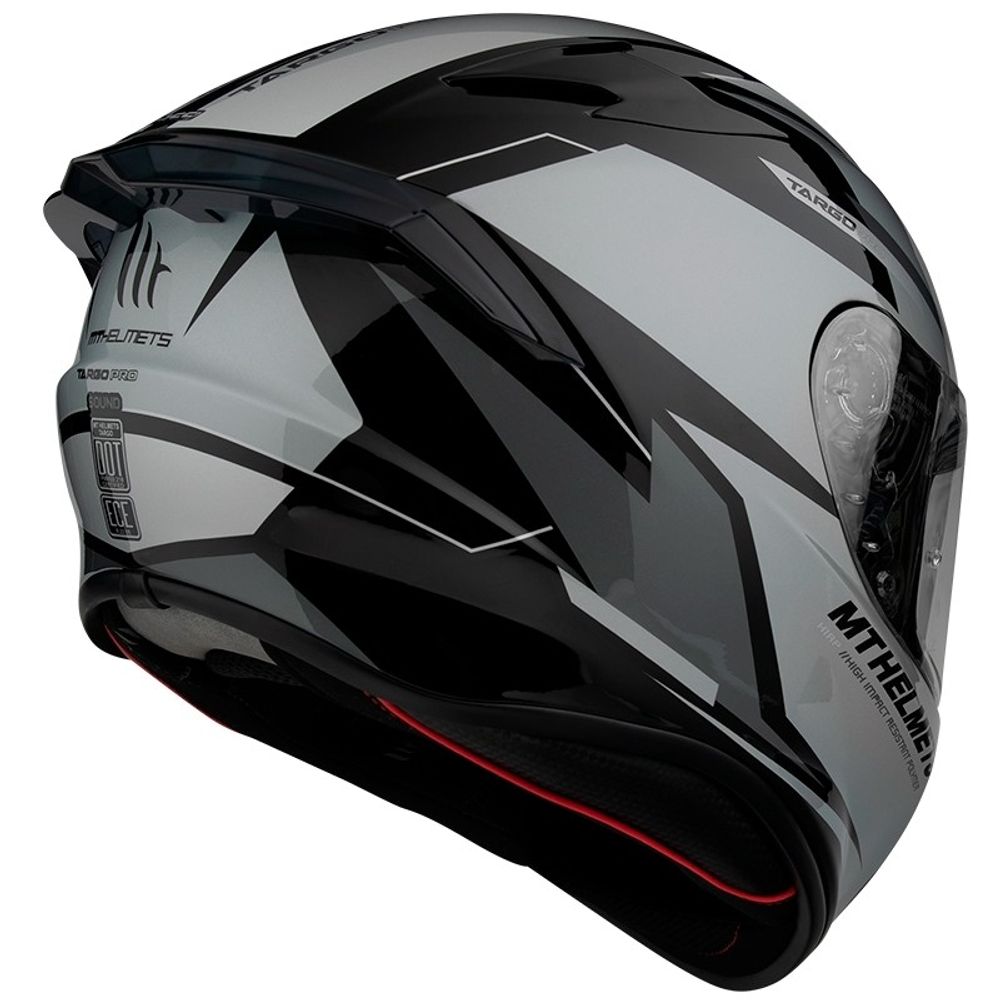 MT Helmets vizir za moto kacigu Targo Pro Sound A2 gloss gray slika 2