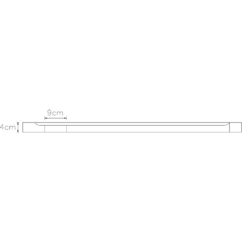 Pravokutna ABS tuš-kada crna 80 x 100 cm slika 41