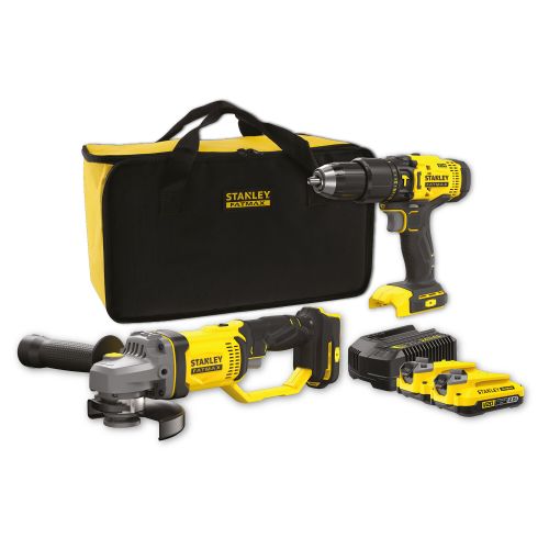 Stanley Set Aku 18V 2X2,0 Ah SFMCK471D2S-QW slika 1