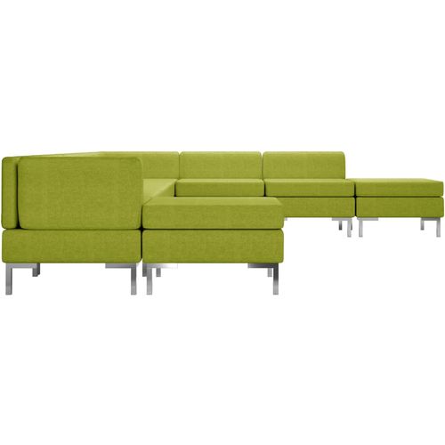 9-dijelni set sofa od tkanine zeleni slika 22