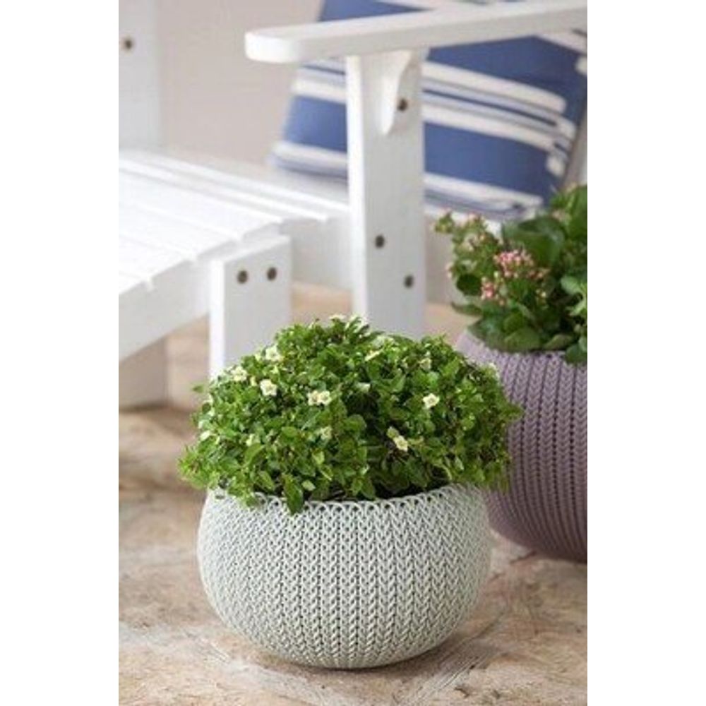 Keter Saksija viseća siva 28x28x18 cm Cozy slika 4